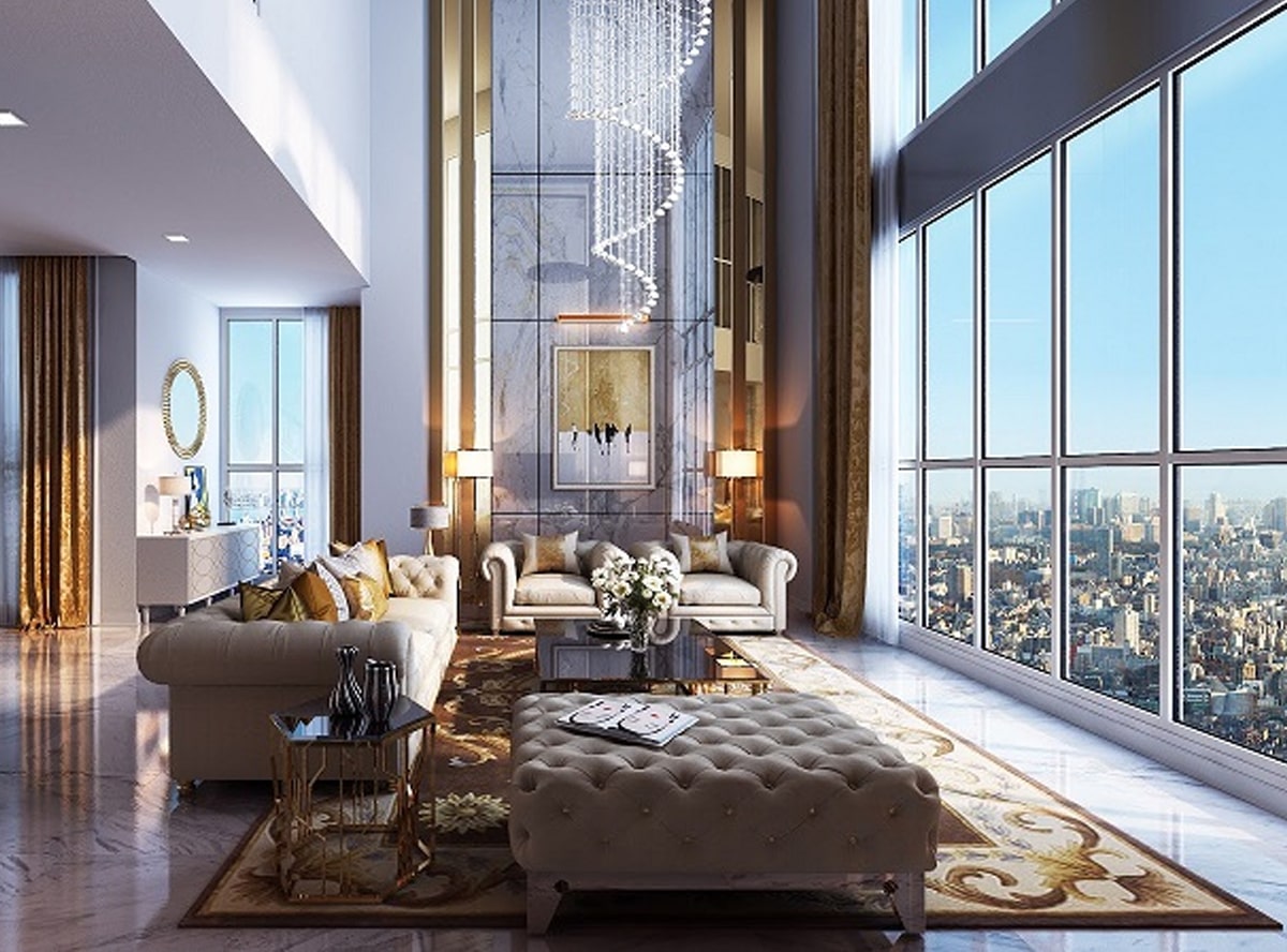 Bảng Giá căn hộ Vinhomes Nguyễn Trãi mới nhất 3 Phối cảnh căn hộ Penthouse Vinhomes Nguyễn Trãi