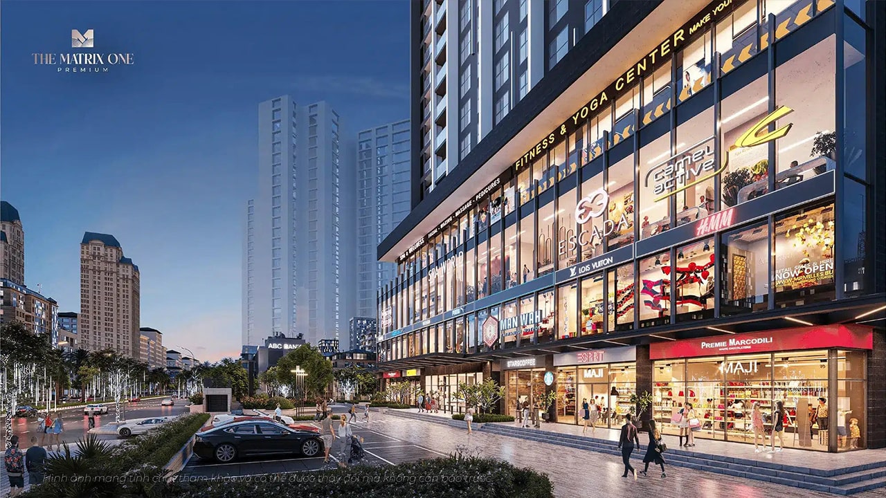 Vinhomes Nguyễn Trãi Thanh Xuân 15 Shop thương mại 3 tầng tại Vinhomes Nguyễn Trãi với siêu thị, nhà hàng và các cửa hàng tiện ích