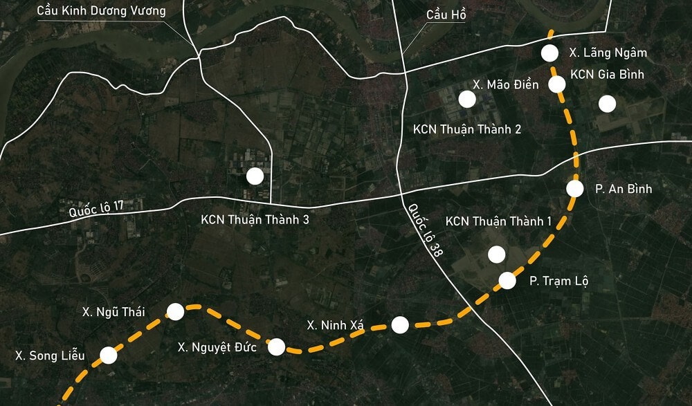 Phân Tích Vị Trí Chiến Lược Sun Bắc Ninh – Cơ Hội Đầu Tư Tại Thủ Phủ Công Nghiệp Phía Bắc 2 Toàn cảnh Vành đai 4 đang xây dựng qua thị xã Thuận Thành và huyện Gia Bình, Bắc Ninh