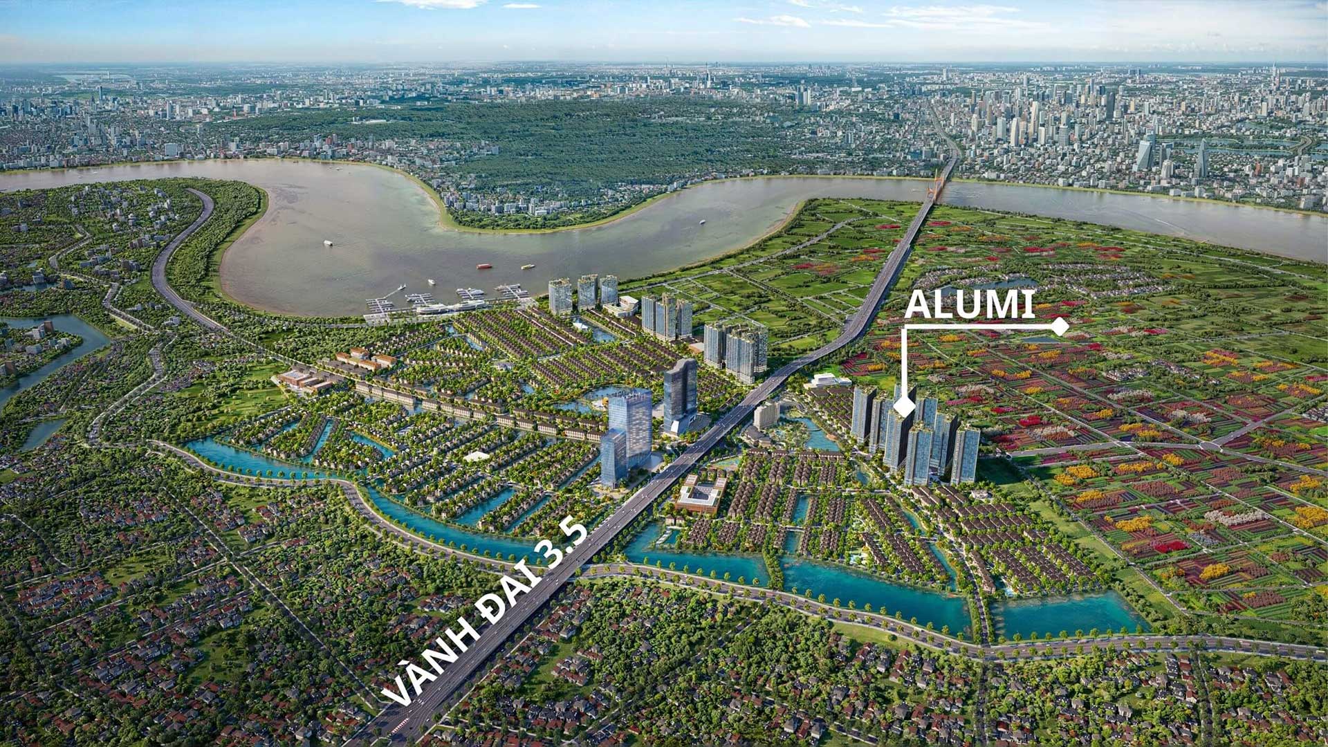 Vị trí Alumi tọa lạc đắc địa trong đại đô thị Alluvia City Vị trí Alumi tọa lạc đắc địa trong đại đô thị Alluvia City